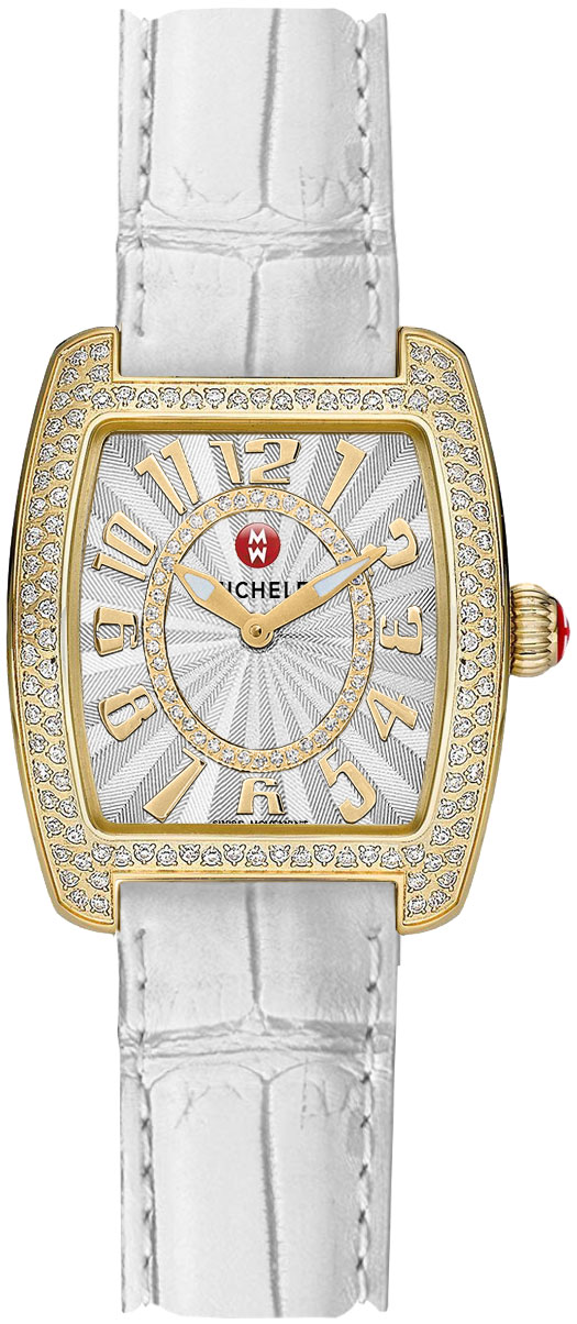 Michele Urban Battery Operated Quartz Silver White Watch MWW02A000607 