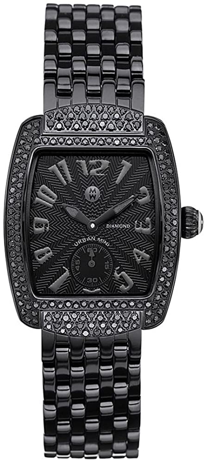 Michele Urban Battery Operated Quartz Black Watch MWW02A000511 