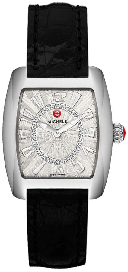 Michele Urban Battery Operated Quartz Silver Ladies Watch MWW02A000585-BLACK 