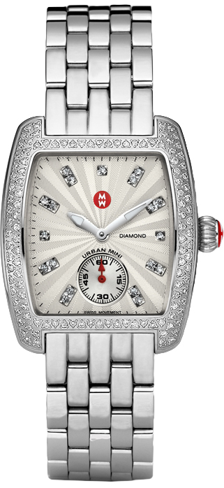 Michele Urban Battery Operated Quartz Silver Ladies Watch MWW02A000508 