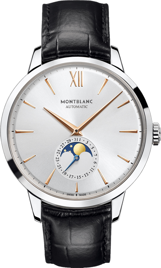 MontBlanc Heritage 
Self winding Automatic Silver White Mens Watch 111620 
