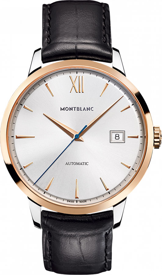 MontBlanc Heritage Self winding Automatic Silver Mens Watch 111624 