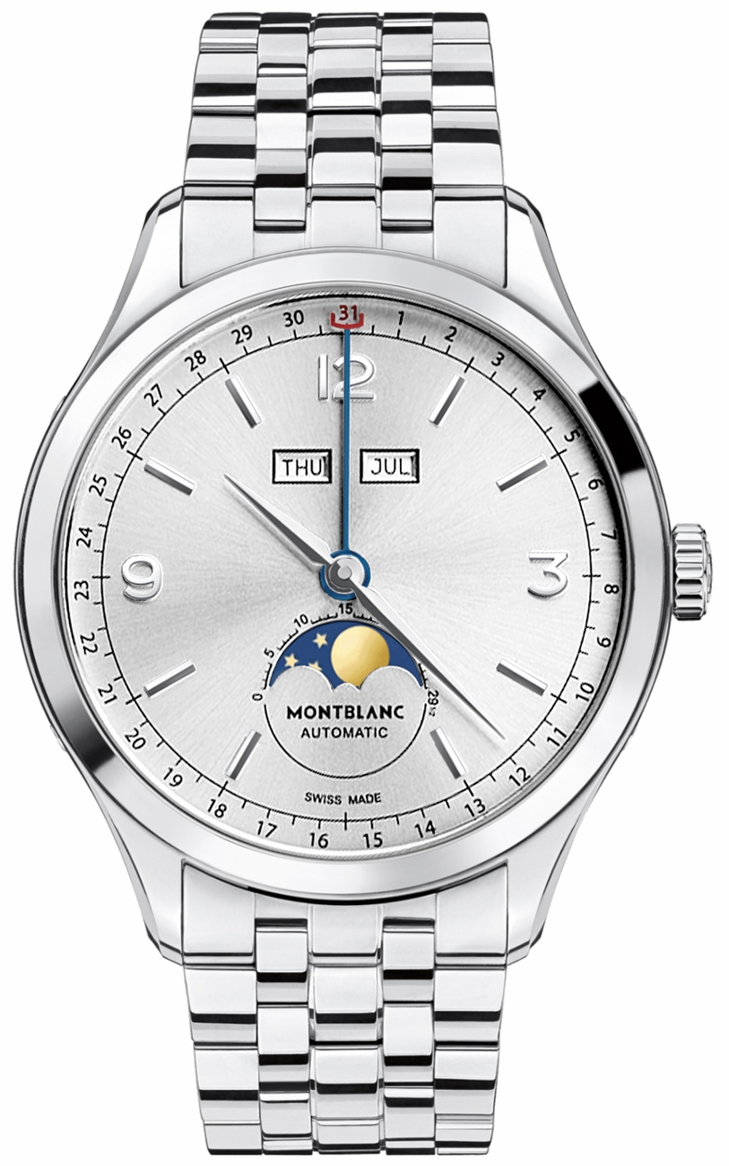 MontBlanc Heritage 
Self winding Automatic Silver Watch 112647 
