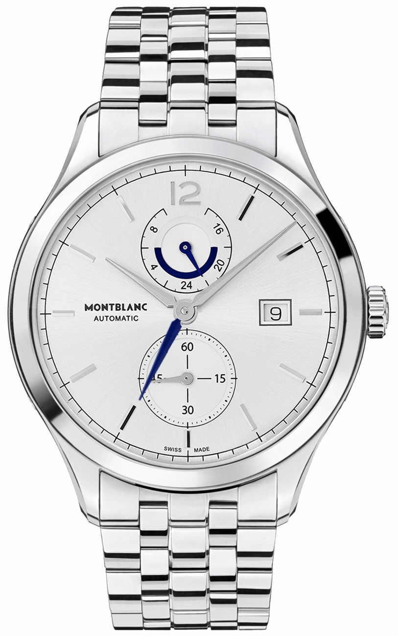 MontBlanc Heritage 
Self winding Automatic Silver Mens Watch 112648 