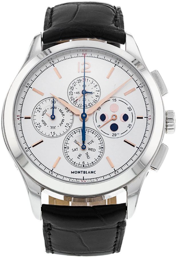 MontBlanc Heritage 
Self winding Automatic Silver Watch 114875 