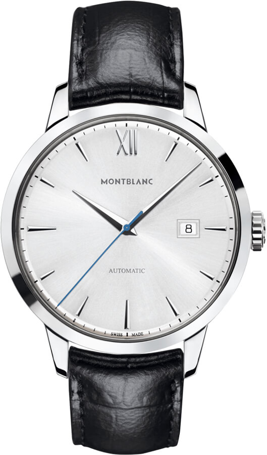 MontBlanc Heritage 
Self winding Automatic Silver Mens Watch 111622 