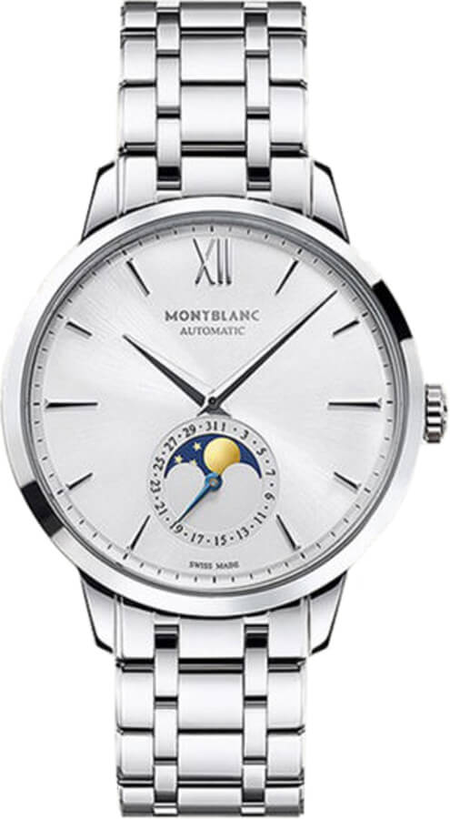 MontBlanc Heritage 
Self winding Automatic Silver Mens Watch 111184 