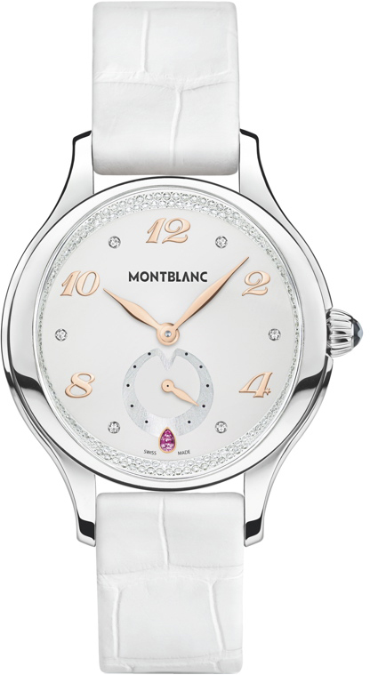 MontBlanc Princess Grace De Monaco Battery Operated Quartz White Ladies Watch 106499 
