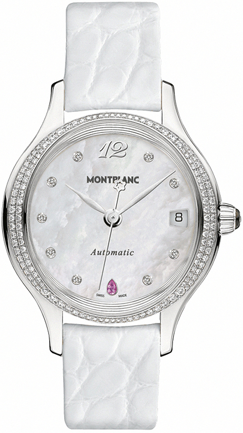 MontBlanc Princess Grace De Monaco Self winding Automatic White Ladies Watch 109273 