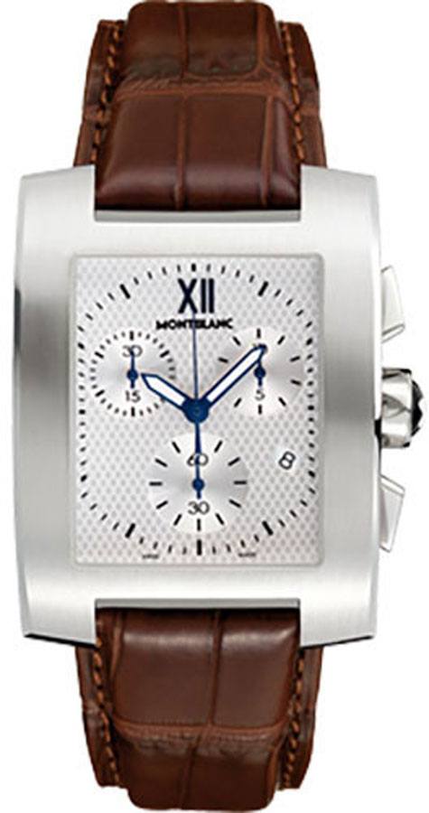 MontBlanc Profile Men's Battery Operated Quartz Silver Mens Watch 101560 