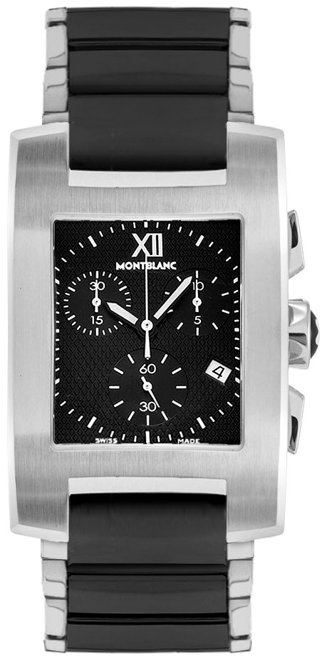 MontBlanc Profile Men's Battery Operated Quartz Black Watch 101563 