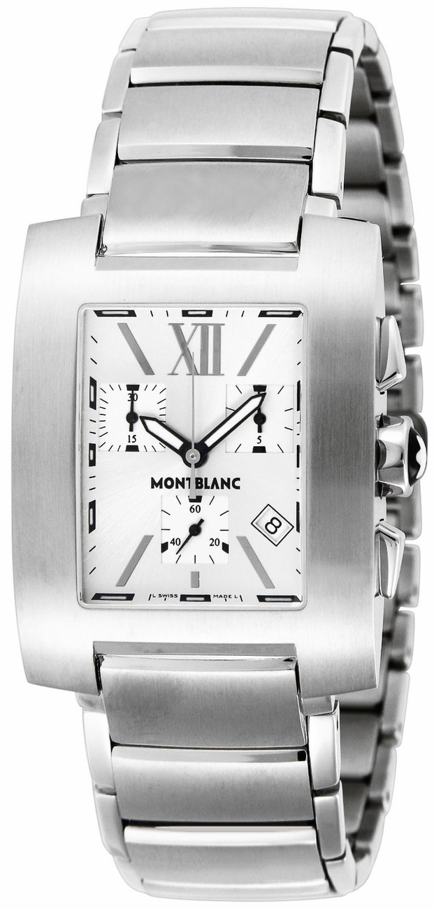 MontBlanc Profile Men's Battery Operated Quartz Silver Watch 7134 