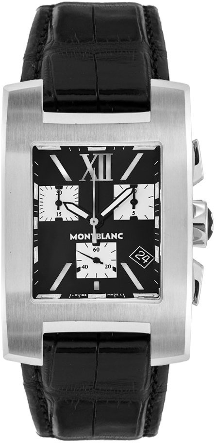 MontBlanc Profile Men's Battery Operated Quartz Black Watch 8488 