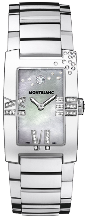 MontBlanc Profile Battery Operated Quartz Pearl White Watch 101557 