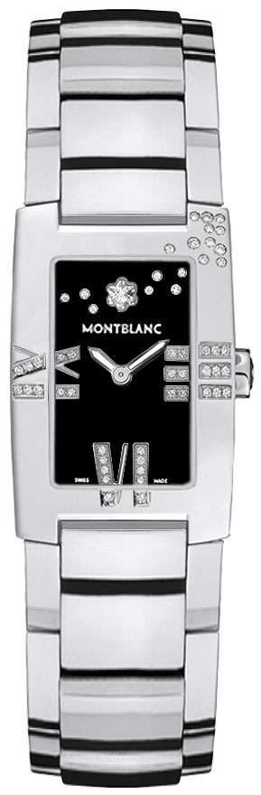 MontBlanc Profile Battery Operated Quartz Black Watch 101559 