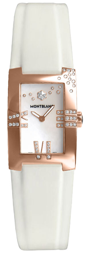 MontBlanc Profile Battery Operated Quartz White Ladies Watch 104288 