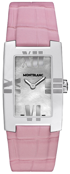 MontBlanc Profile Battery Operated Quartz Pearl White Watch 104293 