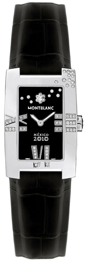MontBlanc Profile Battery Operated Quartz Black Ladies Watch 106237 