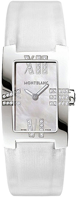 MontBlanc Profile Battery Operated Quartz Pearl White Watch 106491 