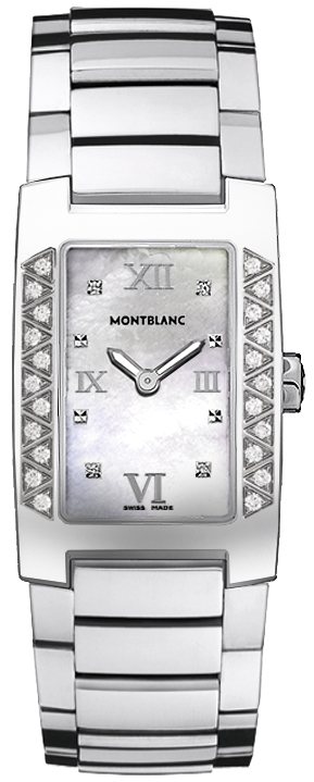 MontBlanc Profile Battery Operated Quartz Pearl White Watch 36127 