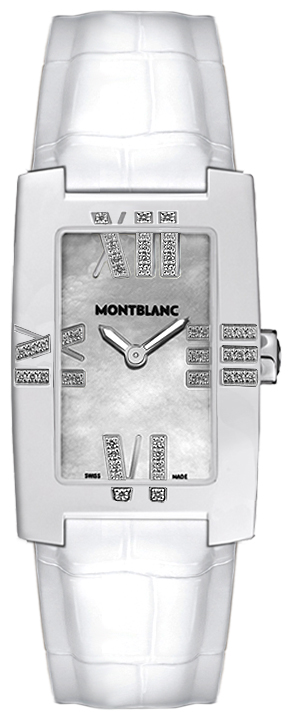 MontBlanc Profile Battery Operated Quartz Pearl White Watch 36919 
