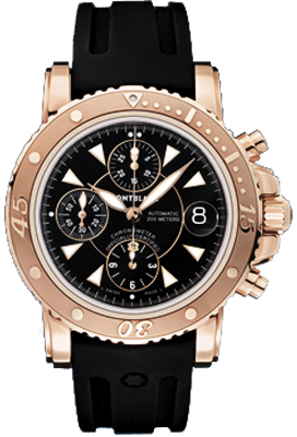 MontBlanc Sport Automatic Chronograph Black Watch 101652 