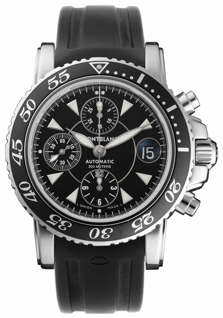 MontBlanc Sport Automatic Chronograph Black Watch 3274 