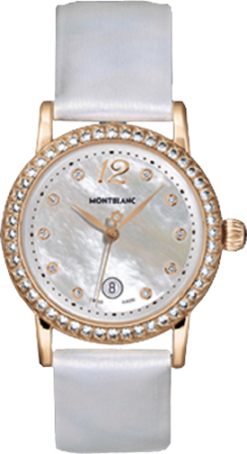 MontBlanc Star Quartz Battery Operated Quartz Pearl White Watch 101630 
