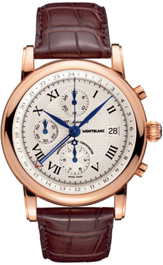 MontBlanc Star Automatic Chronograph Self winding Automatic Beige Watch 101638 