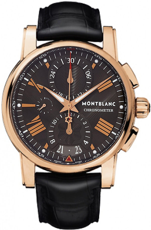 MontBlanc Star Automatic Chronograph Self winding Automatic Grey Mens Watch 104275 