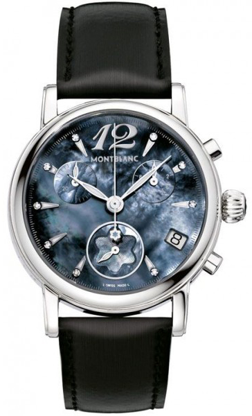 MontBlanc Star Quartz Battery Operated Quartz Blue Watch 105892 