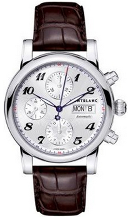 MontBlanc Star Automatic Chronograph Silver Watch 106466 