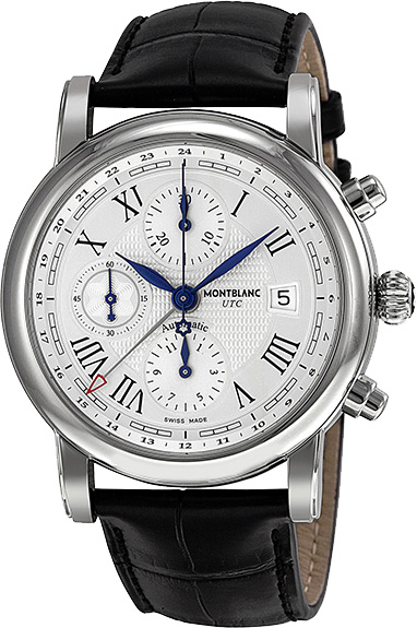 MontBlanc Star Automatic Chronograph Silver Watch 107113 