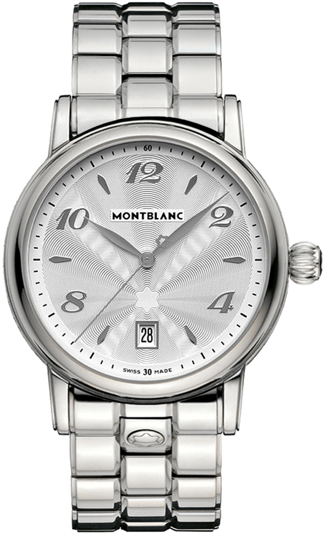 MontBlanc Star Quartz Battery Operated Quartz Silver Watch 108761 
