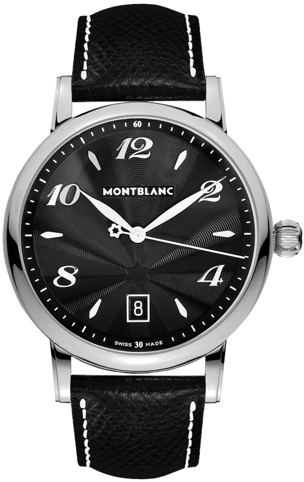 MontBlanc Star Quartz Black Watch 108763 