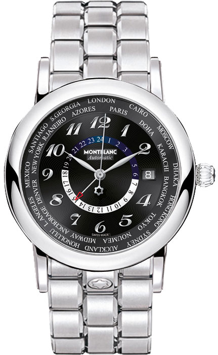 MontBlanc Star Automatic Self winding Automatic Black Mens Watch 109285-STEEL 