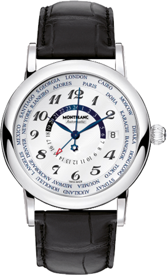 MontBlanc Star Automatic Self winding Automatic Chronometer Silver White Watch 109286-BLKCD 