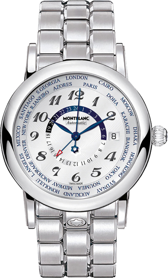 MontBlanc Star Automatic Self winding Automatic Chronometer Silver White Mens Watch 109286 
