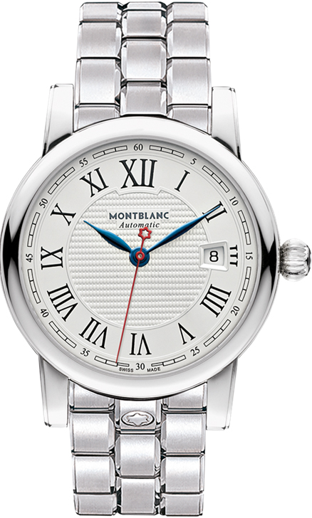 MontBlanc Star Automatic Self winding Automatic Silver Watch 111090 