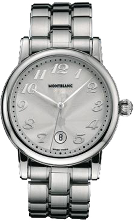 MontBlanc Star Quartz Battery Operated Quartz Silver Watch 35875 
