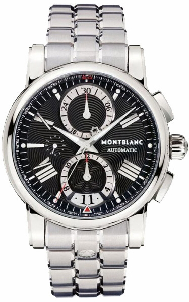 MontBlanc Star Black Dial Automatic Chronograph Men's Watch 102376 
