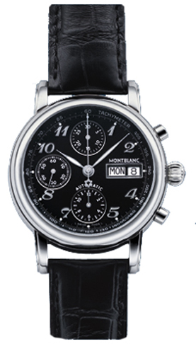 MontBlanc Star Automatic Chronograph Black Watch 8451 