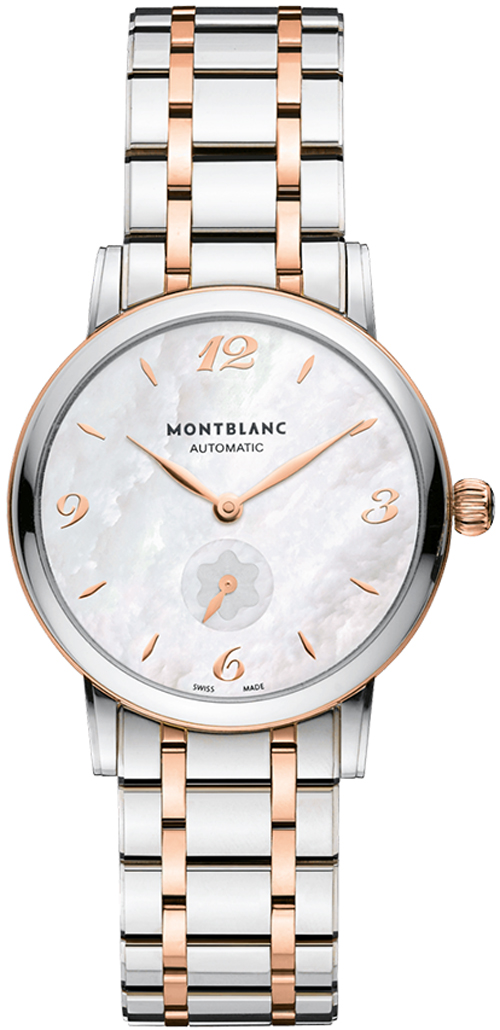 MontBlanc Star Classique Self winding Automatic White Ladies Watch 107915 