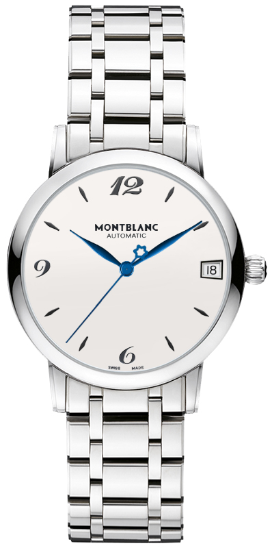 MontBlanc Star Classique Self winding Automatic Silver Ladies Watch 111591 