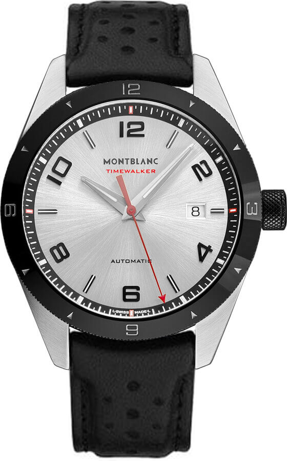 MontBlanc TimeWalker Automatic Self winding Automatic Silver Mens Watch 116058 