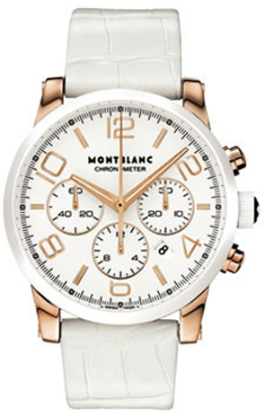 MontBlanc TimeWalker Chronograph White Watch 104669 