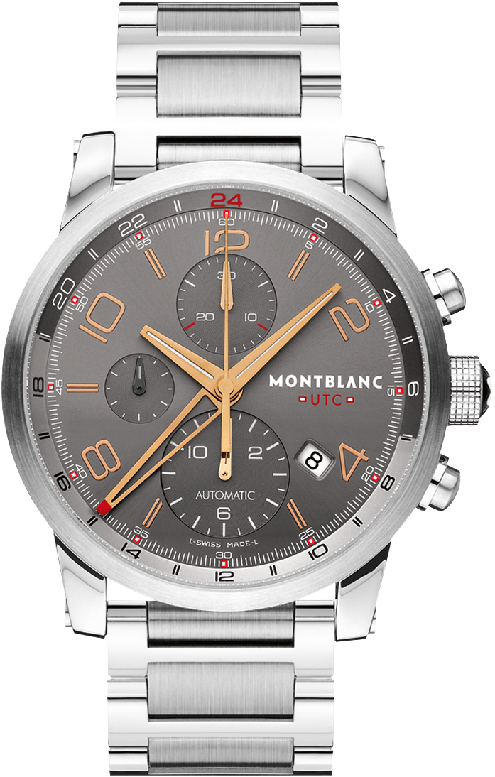 MontBlanc TimeWalker Automatic Chronograph Grey Dial Men's Watch 107303 