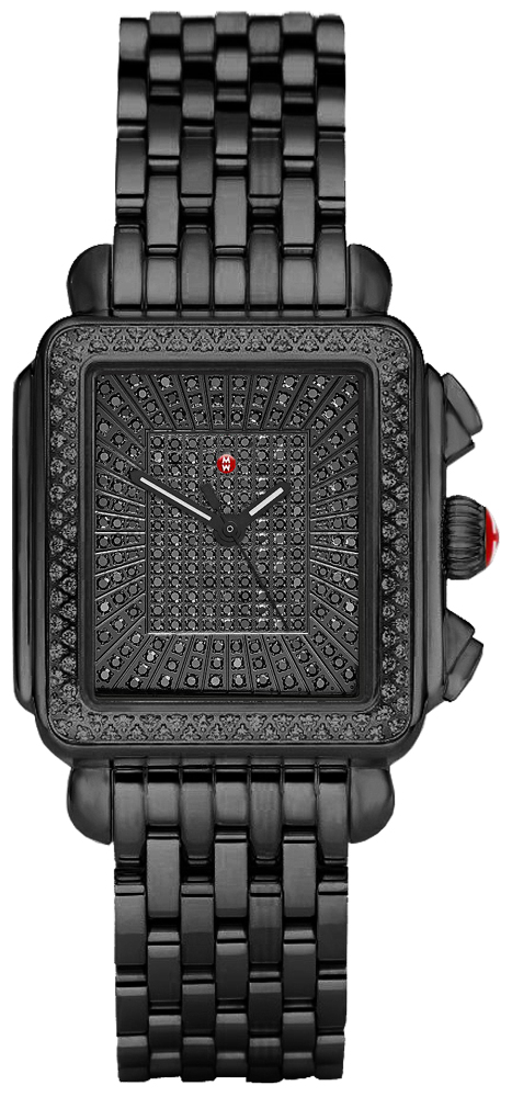 Michele Deco Collection Battery Operated Quartz Black Ladies Watch MWW06T000187 