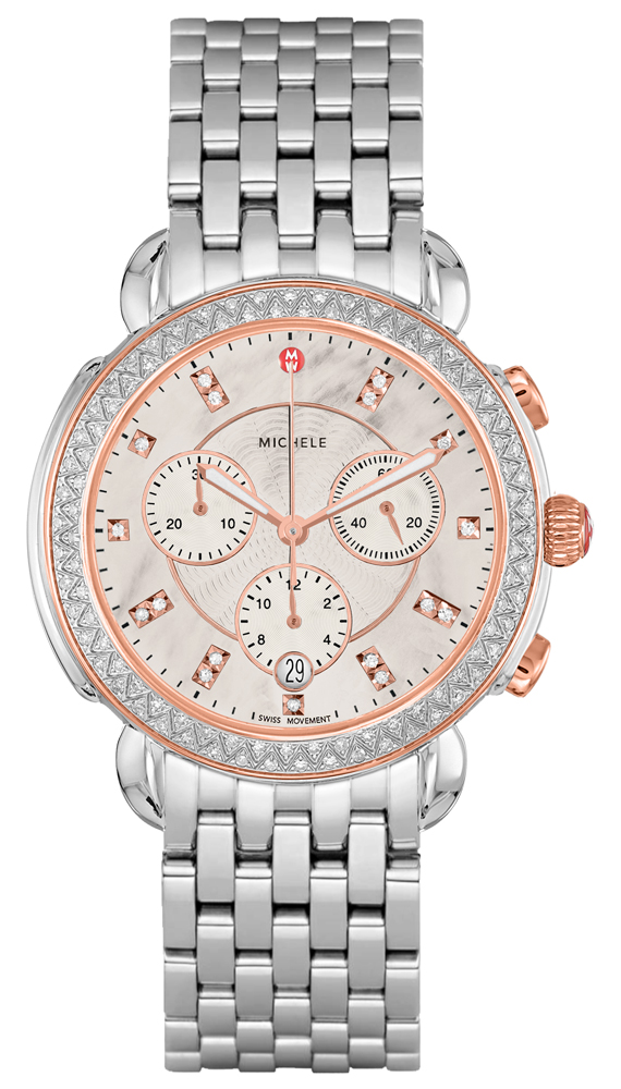 Michele Sidney Two-tone Pink Gold Women's Watch MWW30A000032 