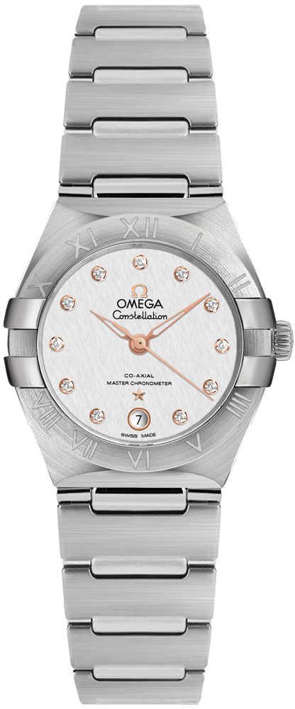 Omega Constellation Self winding Automatic Chronometer Silver Watch 13110292052001 